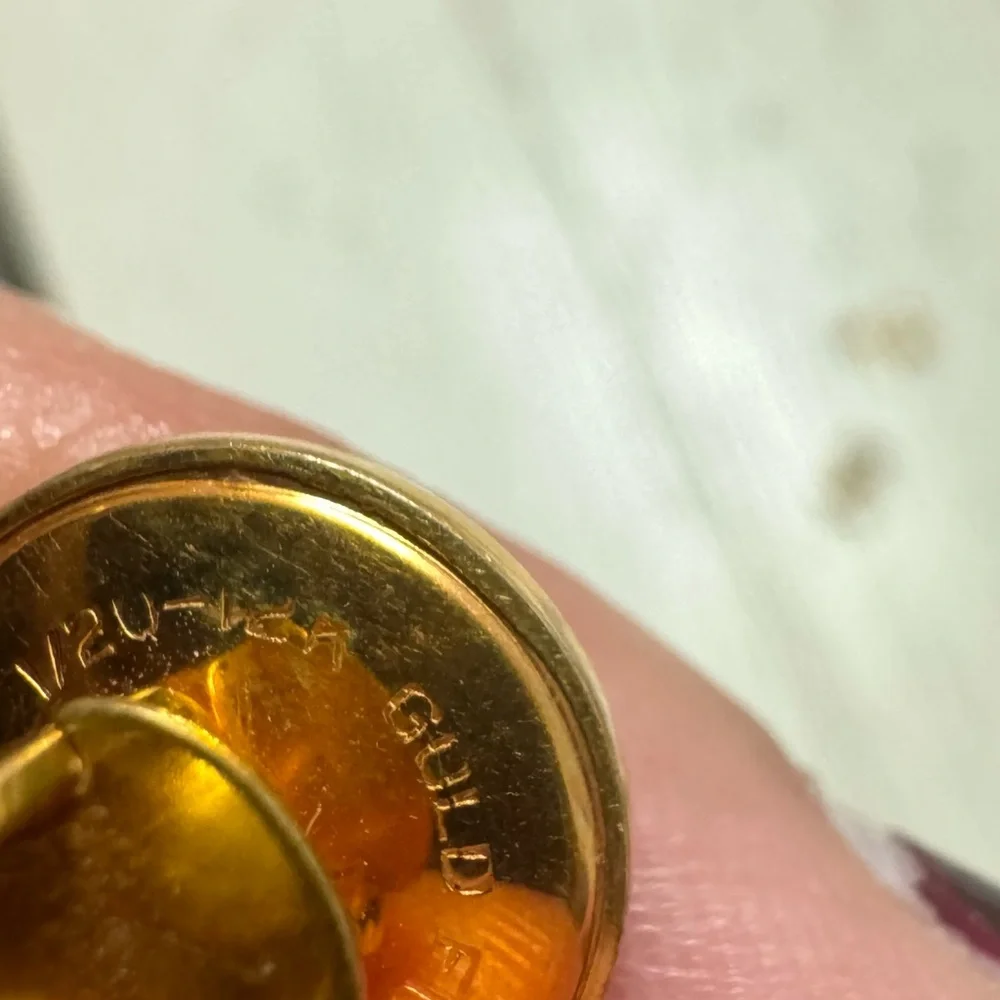 Gold and Black Cufflinks Set